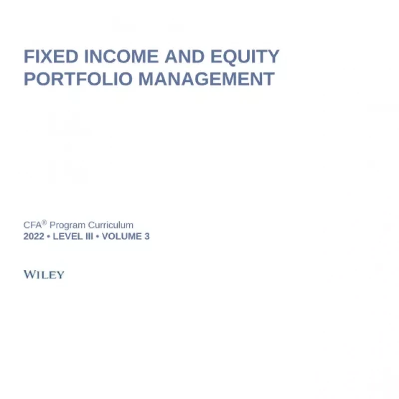 2022 CFA Program Curriculum Level III Box Set (vol. 1-6)