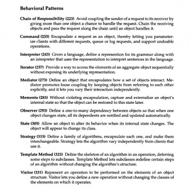Design Patterns Elements of Reusable Object-Oriented Software