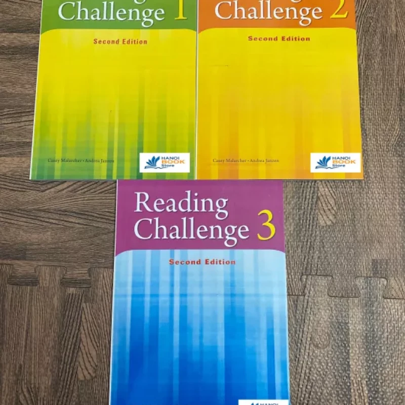 3 quyển Reading Challenge 1,2,3 (Sách đen trắng+Màu)