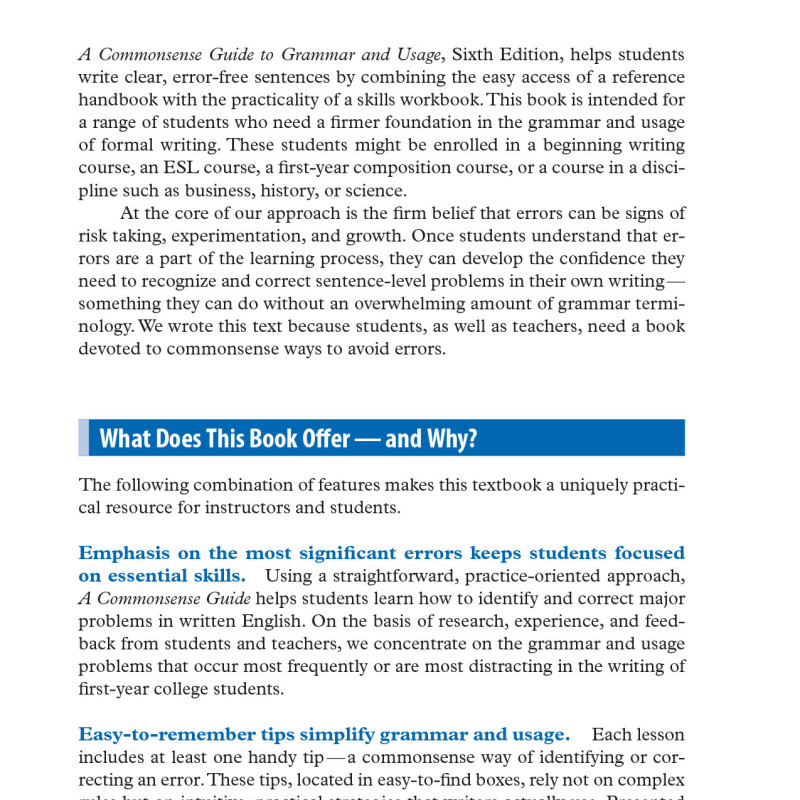 A COMMONSENSE GUIDE TO GRAMMAR AND USAGE (Sách đen trắng)