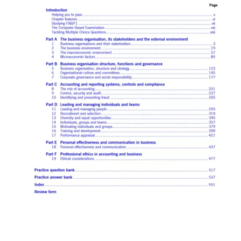 ACCA F1 - ACCOUNTANT IN BUSINESS- Interactive Text