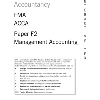 ACCA F2 - Management Accounting - Interactive Text