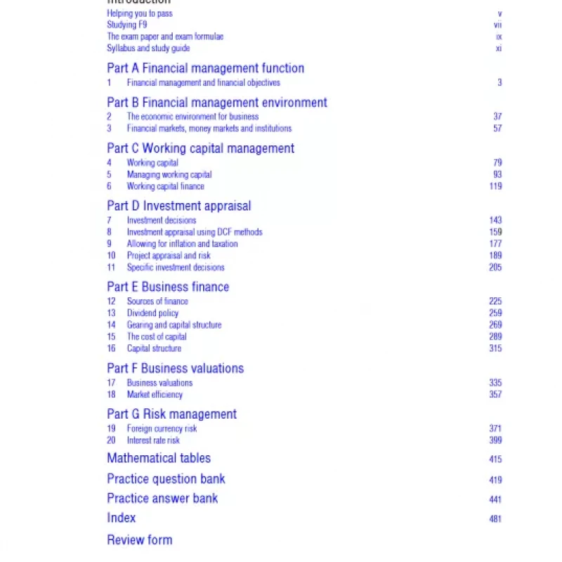 ACCA F9 Financial Management 2015 Study Text
