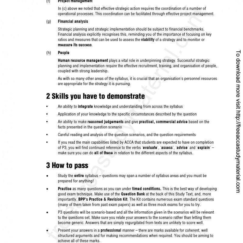 ACCA P3 Business Analysis Study Text