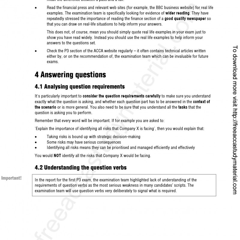 ACCA P3 Business Analysis Study Text