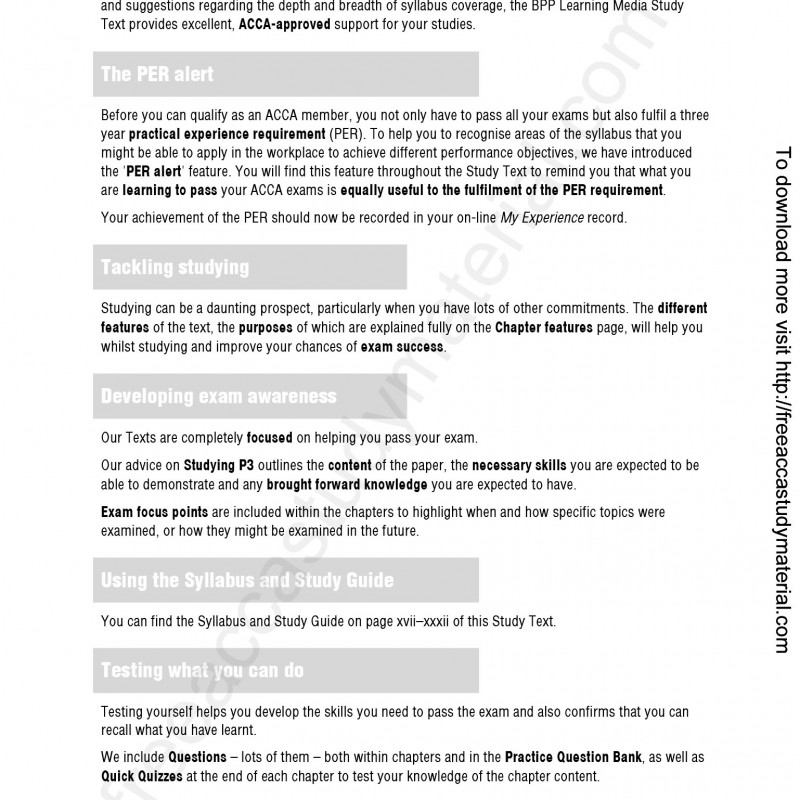 ACCA P3 Business Analysis Study Text