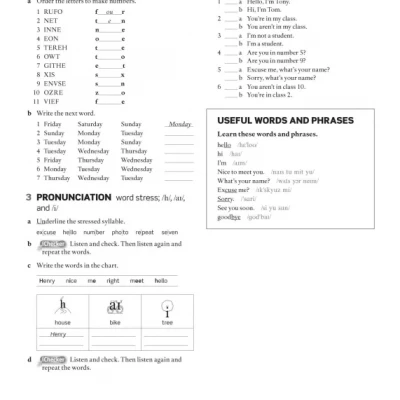 AMERICAN ENGLISH FILE Student's book - Workbook STARTER