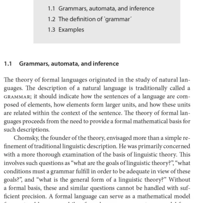 An Introduction to the Theory of Formal Languages and Automata