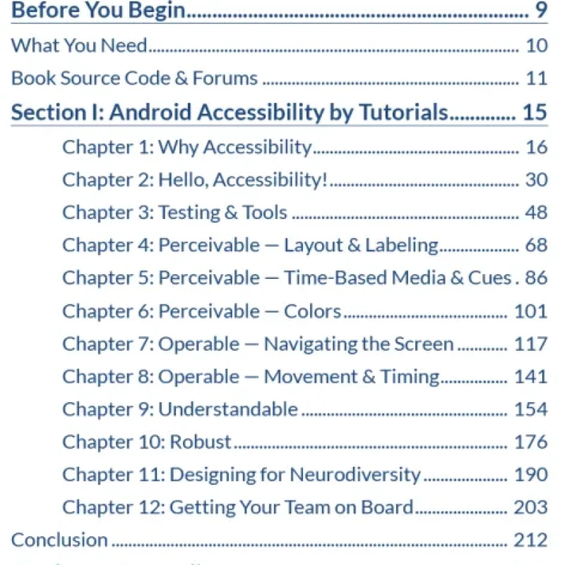 Android Accessibility by Tutorials - Hanoi Bookstore
