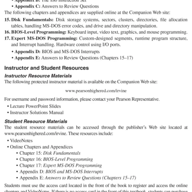 Assembly Language for x86 Processors (6th Edition)