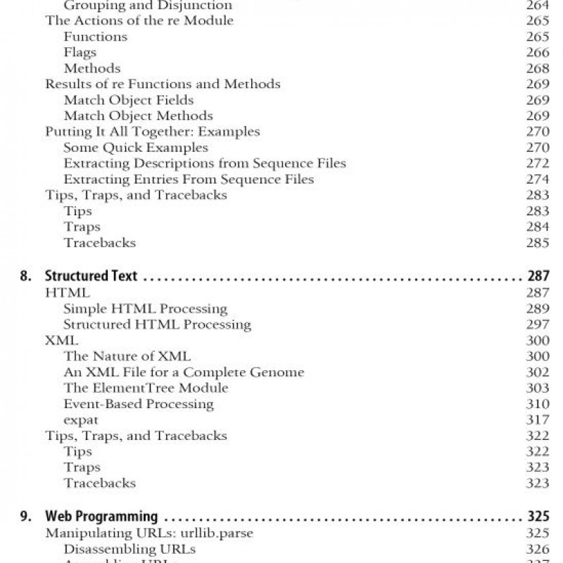 Bioinformatics Programming