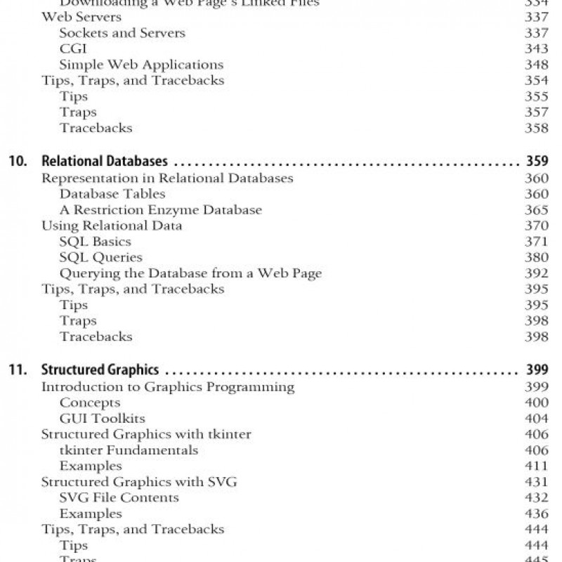 Bioinformatics Programming