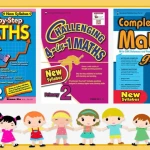 Bộ 3 Quyển - Level 2 - Complete maths, Step by step math, Challenging 4 in 1 maths (Tiểu học) - Hanoi Bookstore
