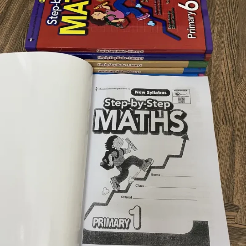 Bộ 3 Quyển - Level 2 - Complete maths, Step by step math, Challenging 4 in 1 maths (Tiểu học) - Hanoi Bookstore