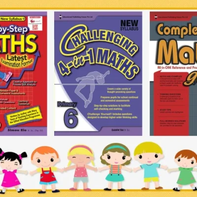 Bộ 3 Quyển - Level 6 - Complete maths, Step by step math, Challenging 4 in 1 maths (Tiểu học) - Hanoi Bookstore