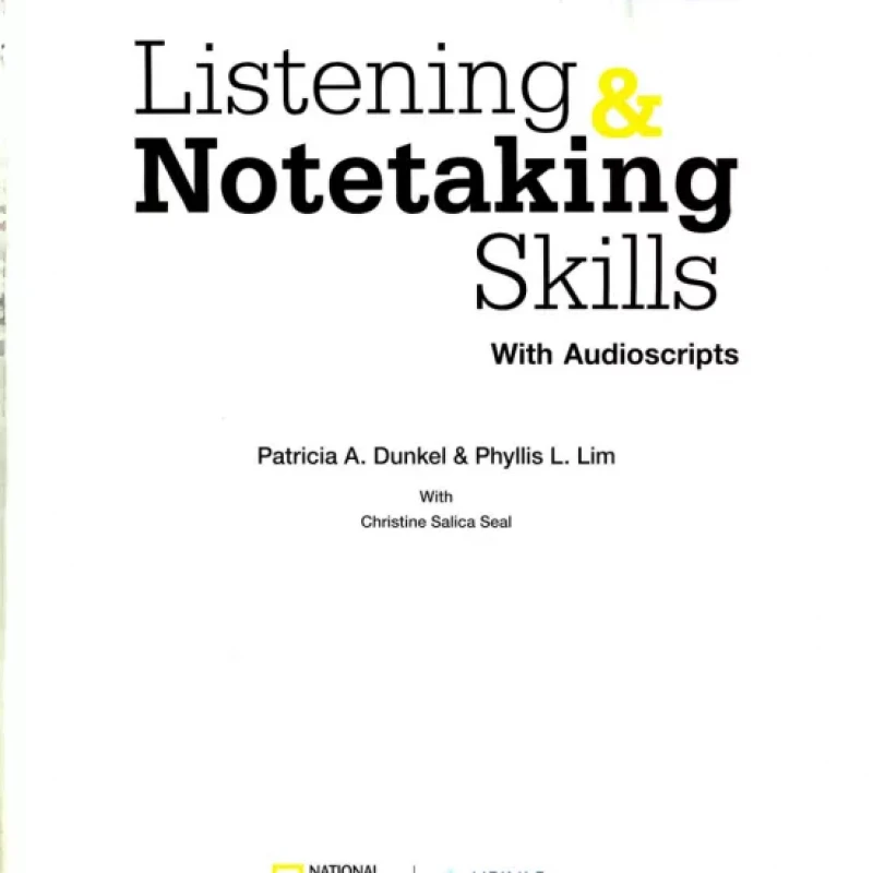 bộ sách 3 quyển Listening & Notetaking Skills 1,2,3 ( kèm file nghe - sách màu)