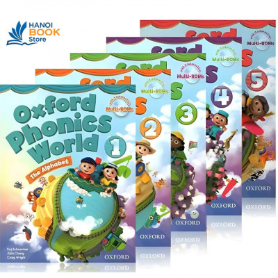 Bộ sách Oxford Phonics World 1,2,3,4,5 Student Book và Workbook - Hanoi Bookstore