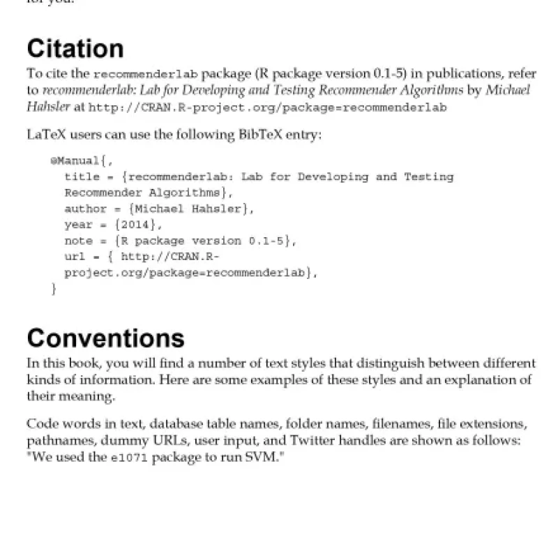 Building a Recommendation System with R
