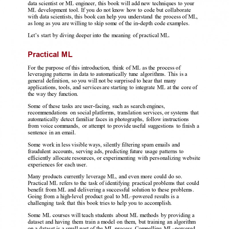 Building Machine Learning Powered Applications