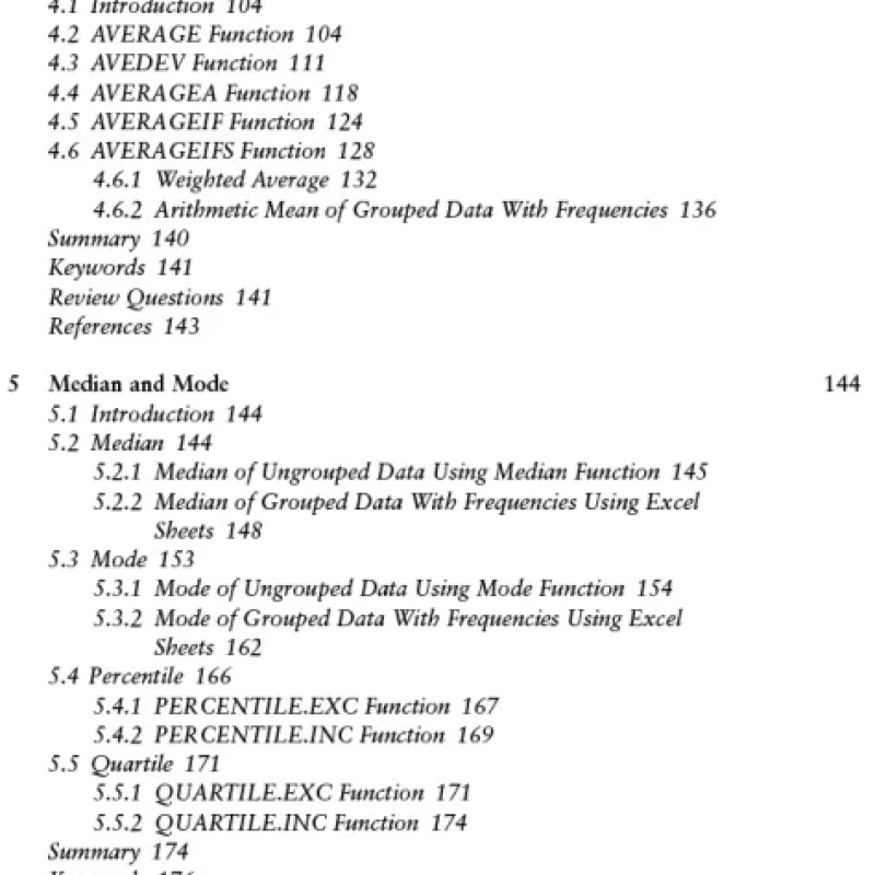 Business Statistics Using Excel