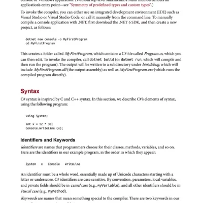 C 10 Pocket Reference Instant Help for C 10 Programmers