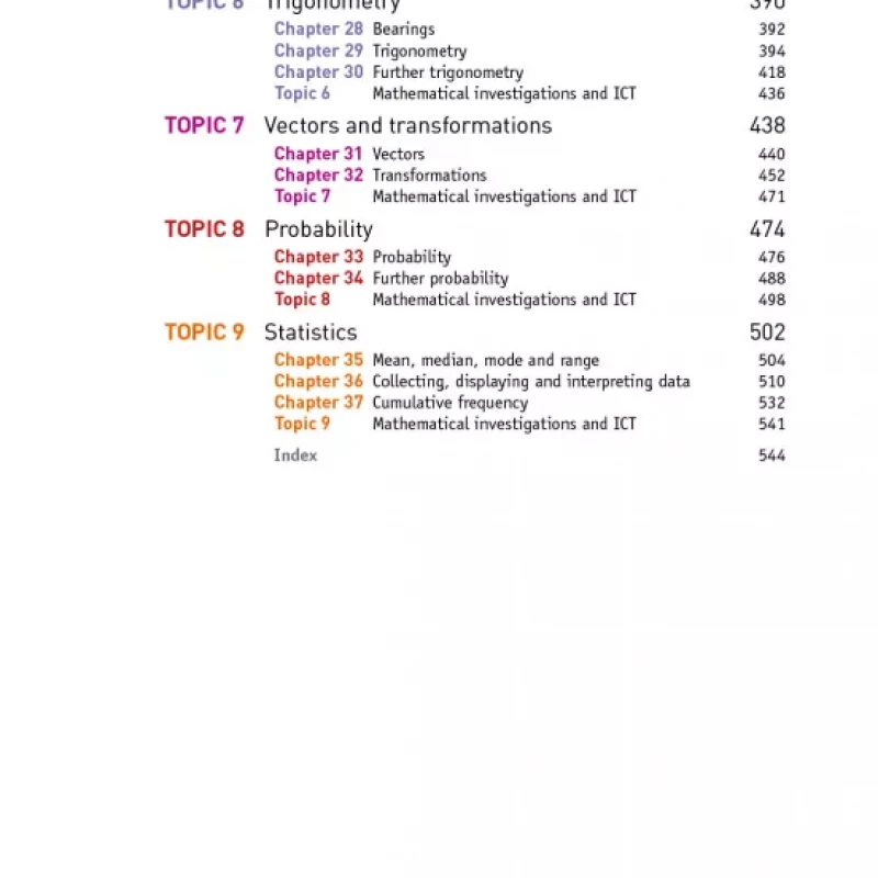 Cambridge IGCSE Mathematics Core and Extended