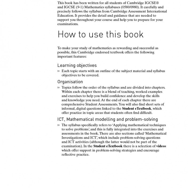 Cambridge IGCSE Core Mathematics 4th edition