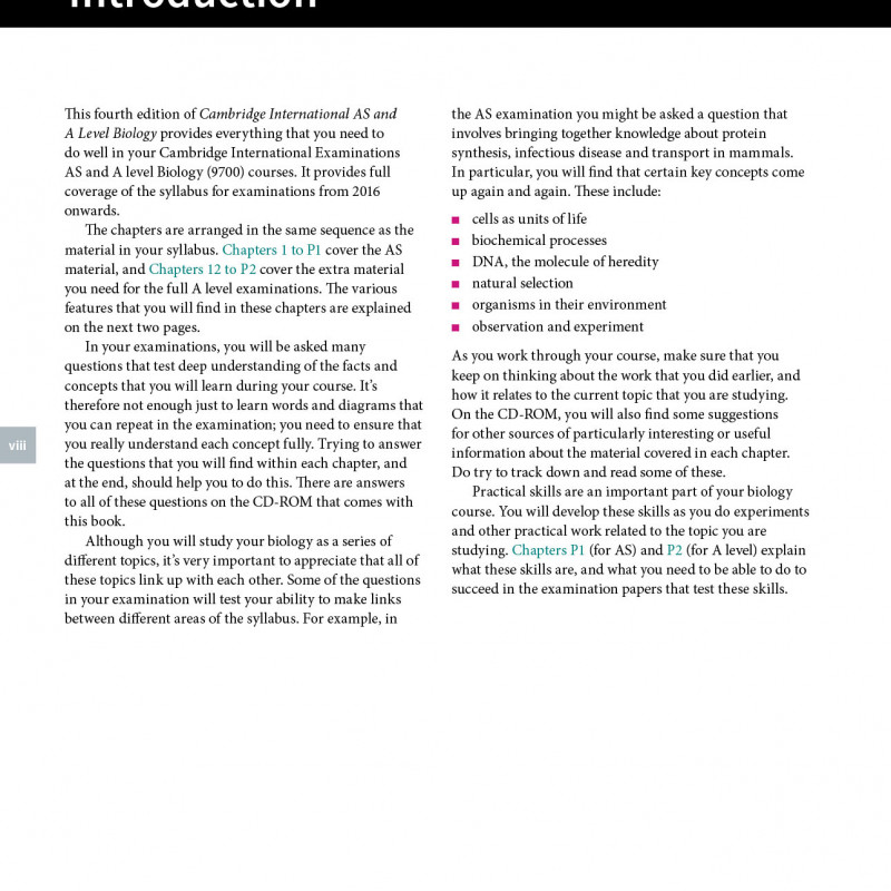 Cambridge International AS and A Level Biology Coursebook