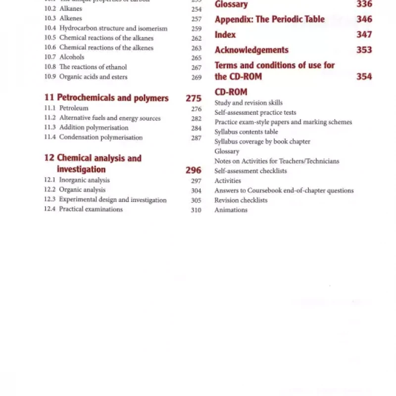 Chemistry Coursebook Fourth edition