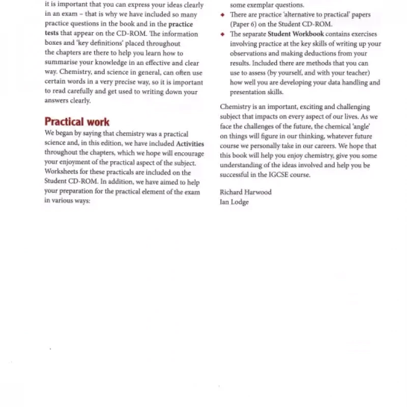 Chemistry Coursebook Fourth edition