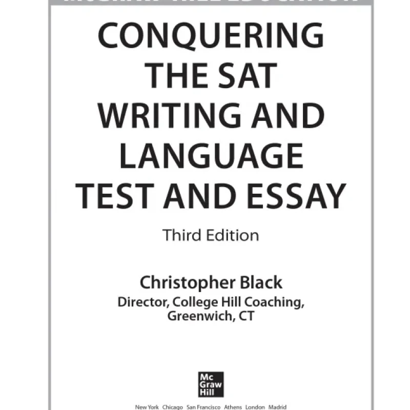 Conquering the SAT Writing and Language Test and SAT Essay, 3rd Edition