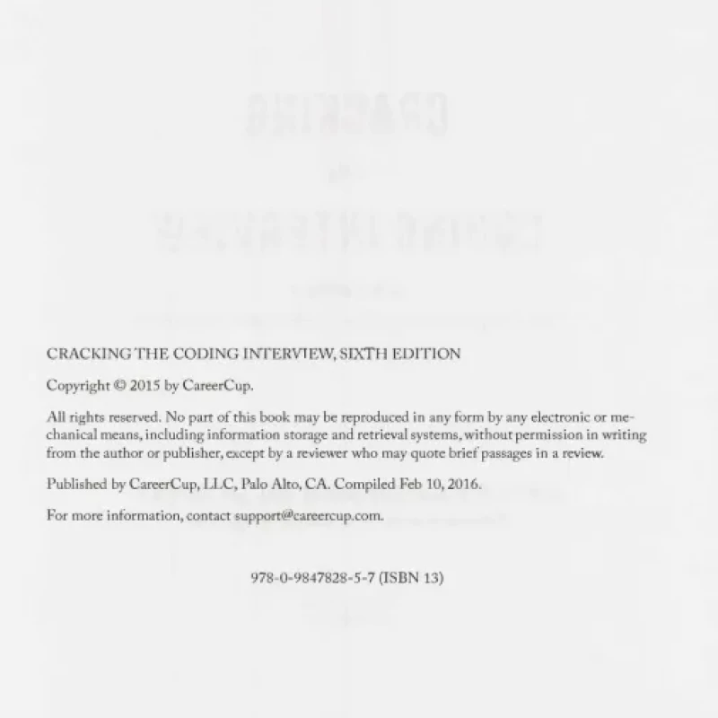 Cracking the coding Interview - Cracking the PM Career