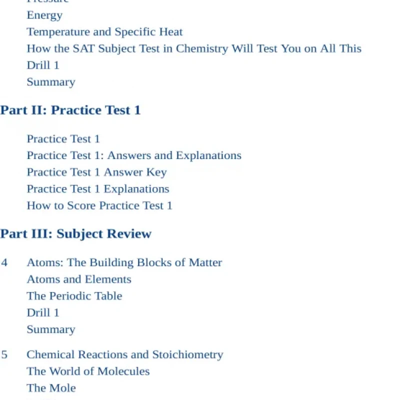 Cracking the SAT Subject Test in Chemistry, 16th Edition Everything You Need to Help Score a Perfect 800 sách tiếng anh