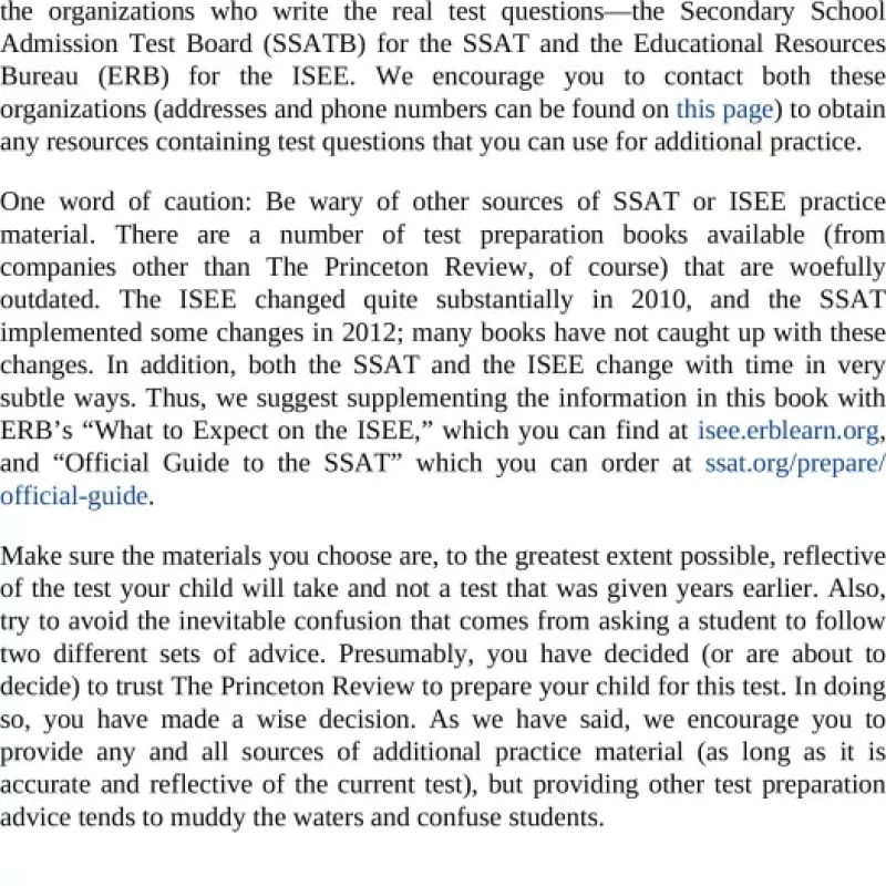 cracking the ssat (Sách đen trắng)