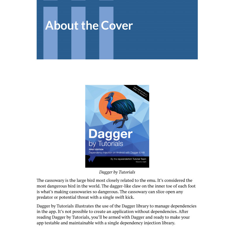 Dagger by Tutorials Dependency Injection on Android with Dagger Hilt