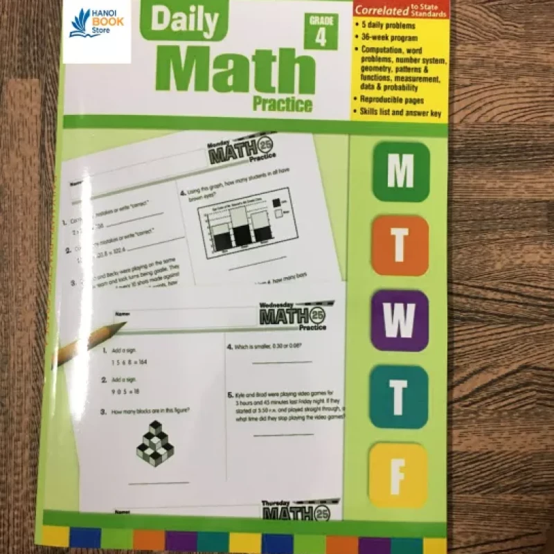 Daily Math Practice final 2 bộ đen trắng ( Sách đen trắng)