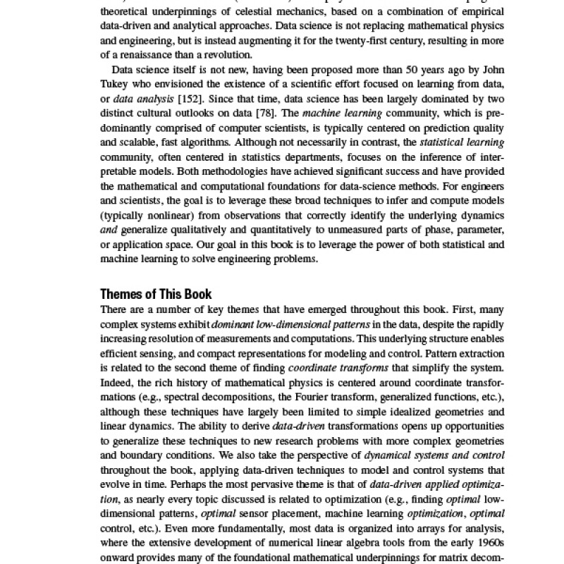 Data-Driven Science and Engineering