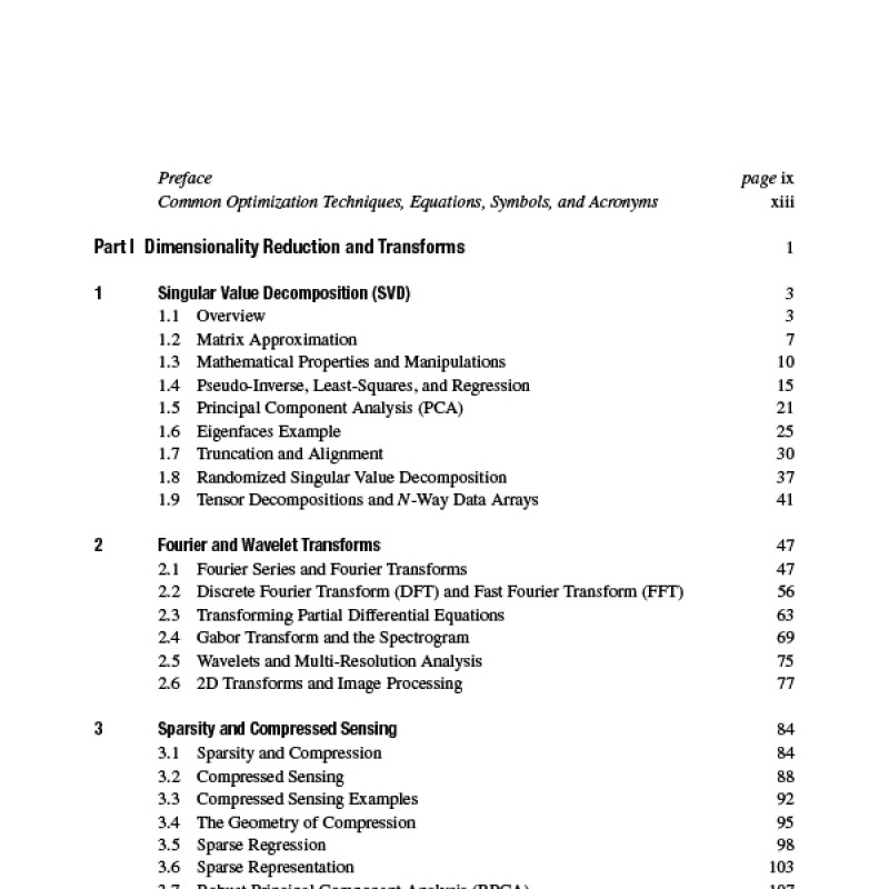 Data-Driven Science and Engineering