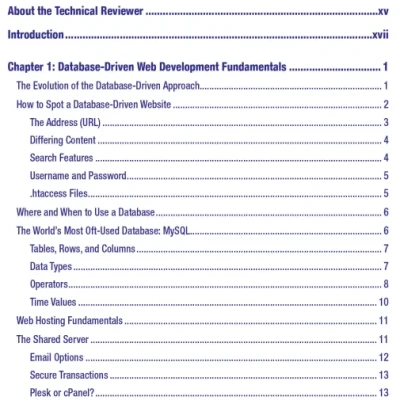 Database-Driven Web Development