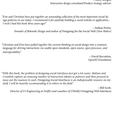 Designing Social Interfaces Principles