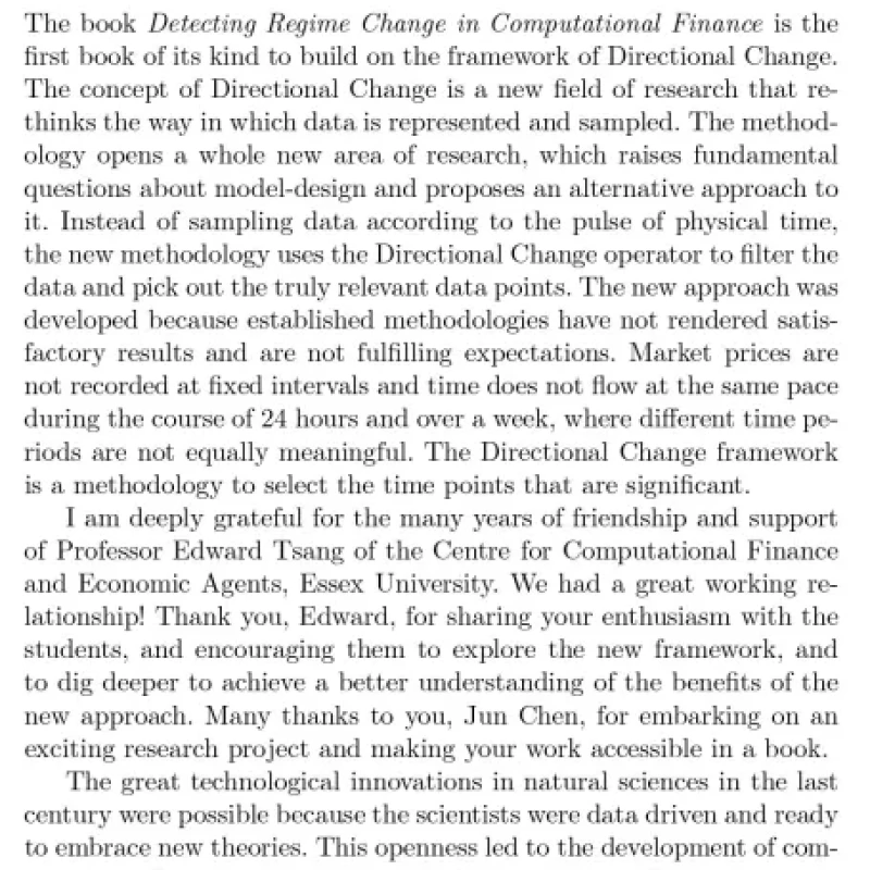 Detecting Regime Change in Computational Finance