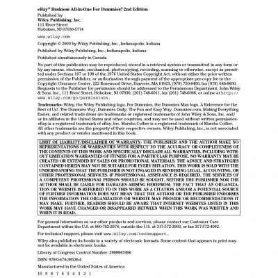 eBay Business All-in-One For Dummies