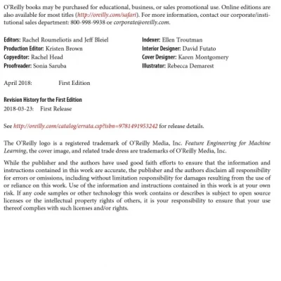 Feature Engineering for Machine Learning ( sách tiếng anh)