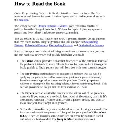 Game Programming Patterns