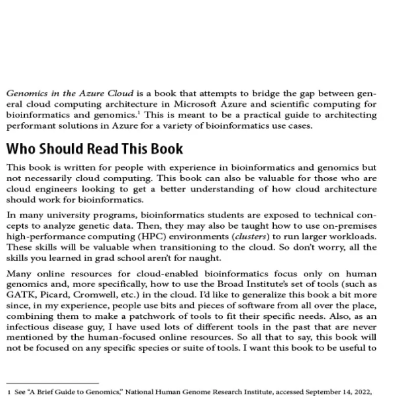 Genomics in the Azure Cloud - Hanoi Bookstore