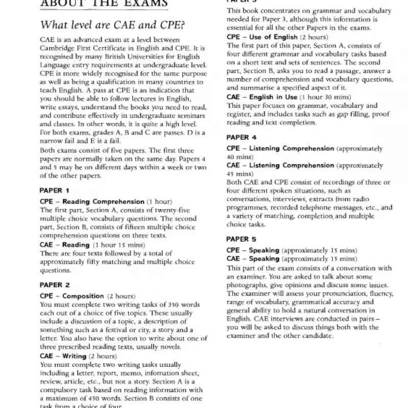 GRAMMAR AND VOCABULARY FOR CAMBRIDGE ADVANCED (Sách đen trắng)