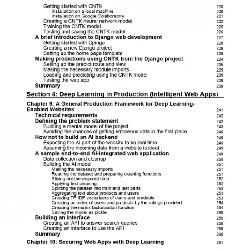 Hands-On Python Deep Learning for the Web