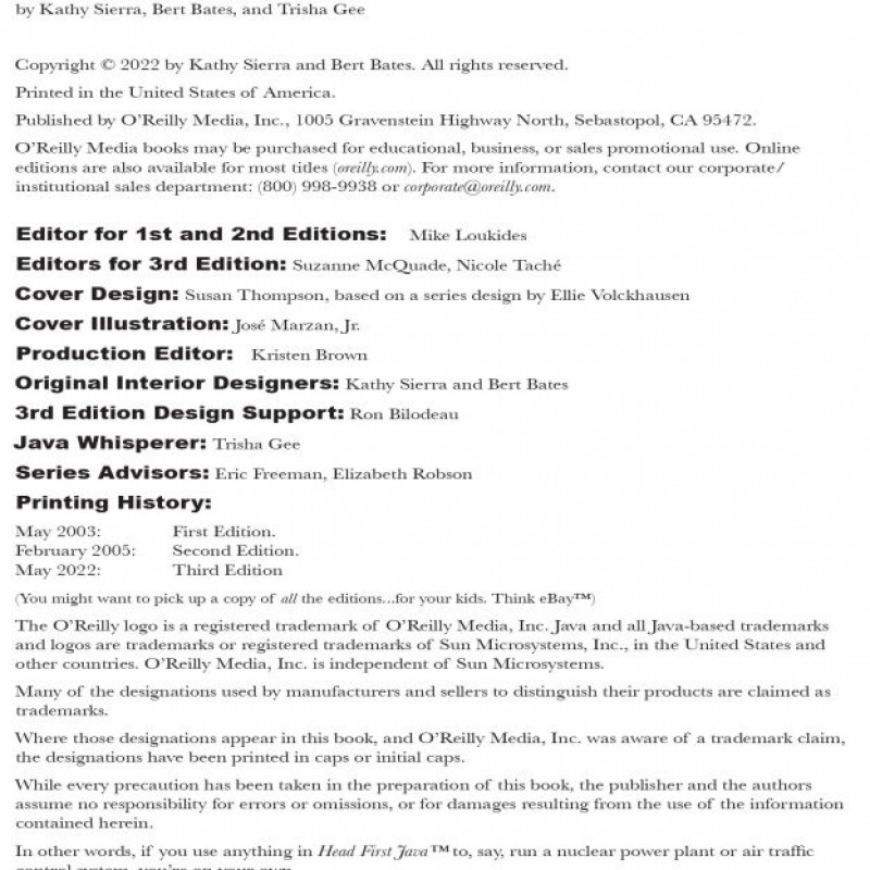 Head First Java, 3rd Edition