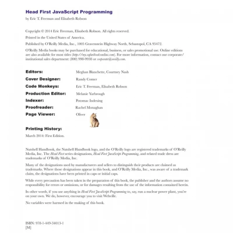 Head First JavaScript Programming