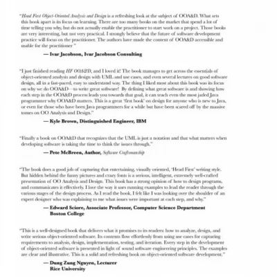 Head First Object-Oriented Analysis and Design